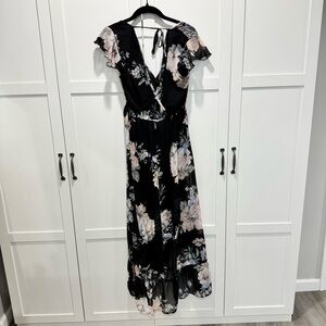 Band of Gypsies: Floral Black Maxi Dress
